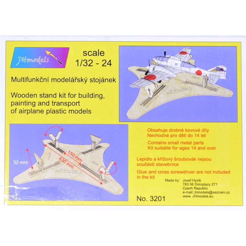 Soporte de Madera para pintado y transporte 1/32 o 1/24