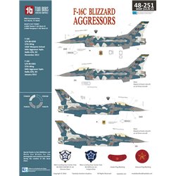 Calcas 1/48 Lockheed-Martin F-16C Blizzard Aggressors