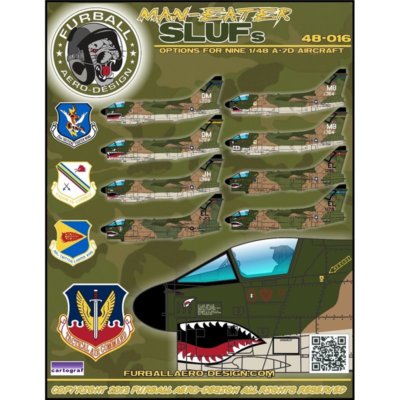 Furball 1/48 decals Vought A-7D Corsair II