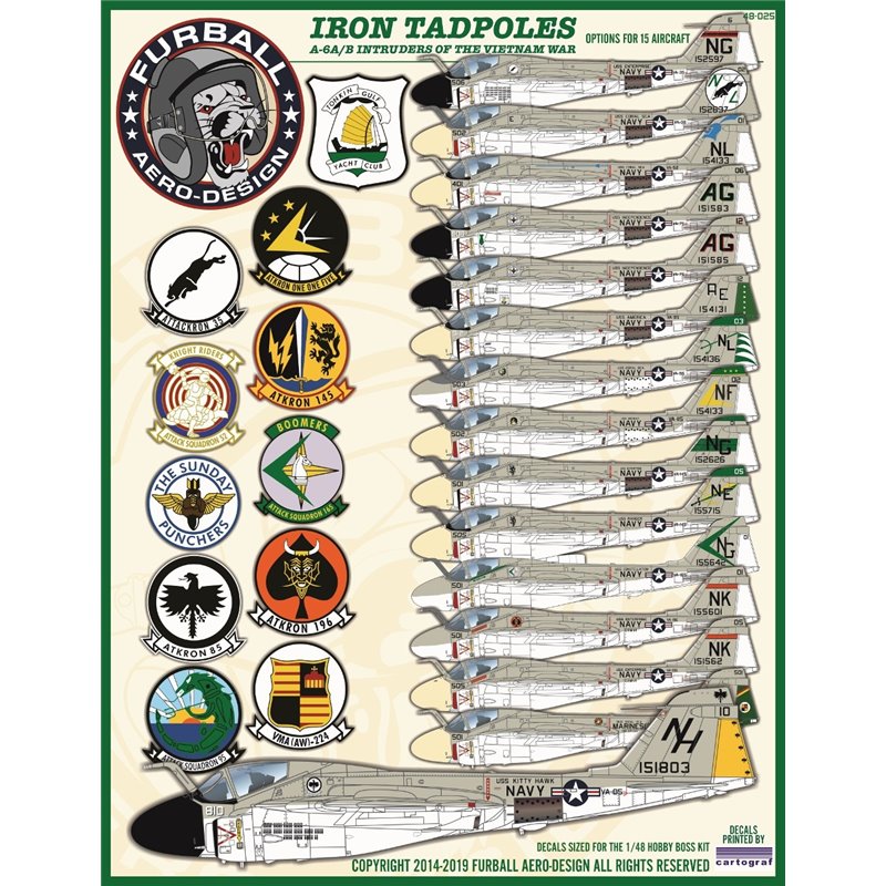 1/48 decals Vietnam A-6 Intruder set