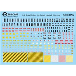 1/48 Modern Cockpit Data and Warning decals