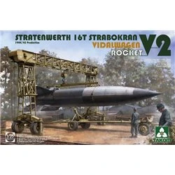 Maqueta 1/35 del Stratenwerth 16T Strabokran con Vidalwagen y cohete V2 de Takom