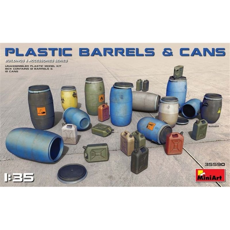 1/35 PLASTIC BARRELS & CANS