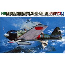 Maqueta de avión Tamiya 1/48 MITSUBISHI A6M3 TYPE 32 ZERO