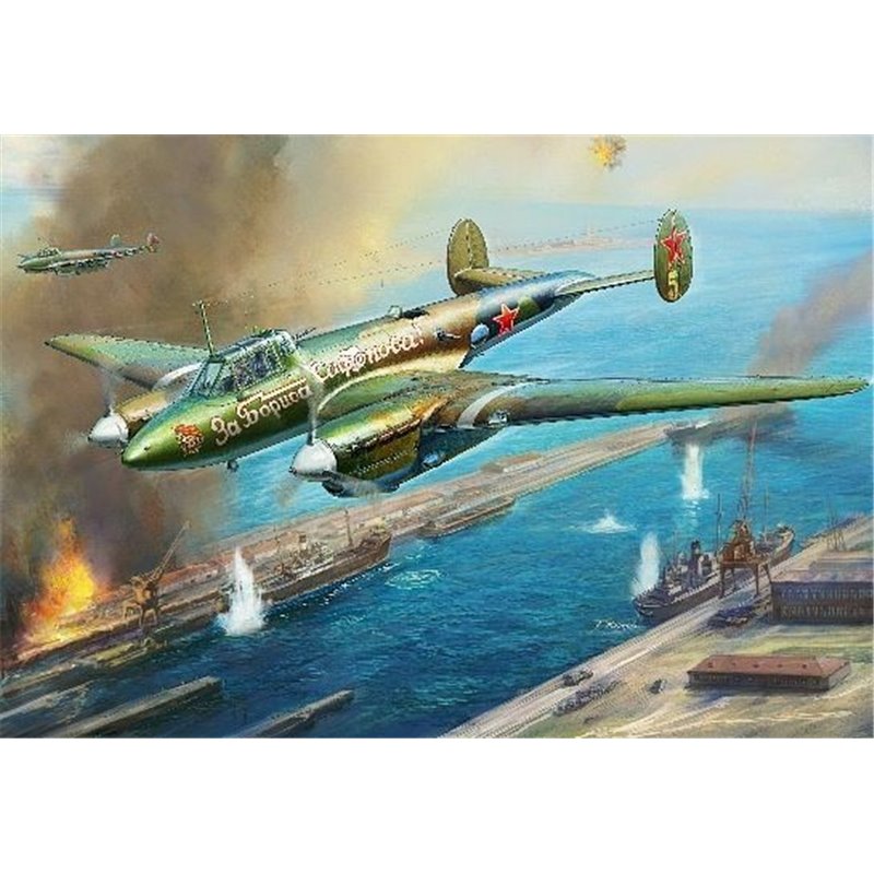 Maqueta de avion Zvezda 1/72 Petlyakov Pe-2 soviet dive bomber