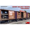 Maqueta Soviet Railway Wagon "Teplushka" en escala 1/35 de MiniArt