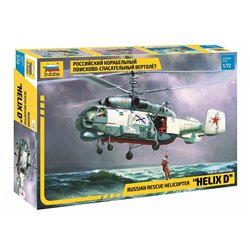 Maqueta de helicoptero Zvezda 1/72  Helix D Russian Rescue Helicopter