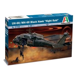 Italeri 1/48 UH-60 Black Hawk "Night Raid"A helicopter model kit