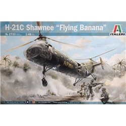 Maqueta de helicóptero 1/48 H-21C Shawnee "Flying Banana" de Italeri