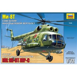 Maqueta de helicoptero Zvezda1/72 Soviet Multi-Role Helicopter Mi-8T Hip-C