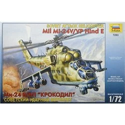 Maqueta de helicoptero Zvezda 1/72 Soviet Attack Helicopter Mil Mi-24V/VP