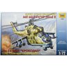 Maqueta de helicoptero Zvezda 1/72 Soviet Attack Helicopter Mil Mi-24V/VP