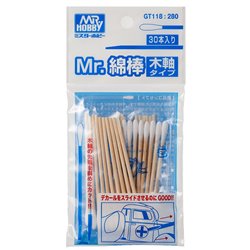 MR. COTTON SWAB WOODEN STEM TYPE (30PCS)