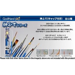 GOD BRUSH: OBLIQUE BRUSH (choose size)  (WITH CAP)