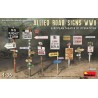 1/35 ALLIED ROAD SIGNS WWII. EUROPEAN THEATRE OF OPERATIONS