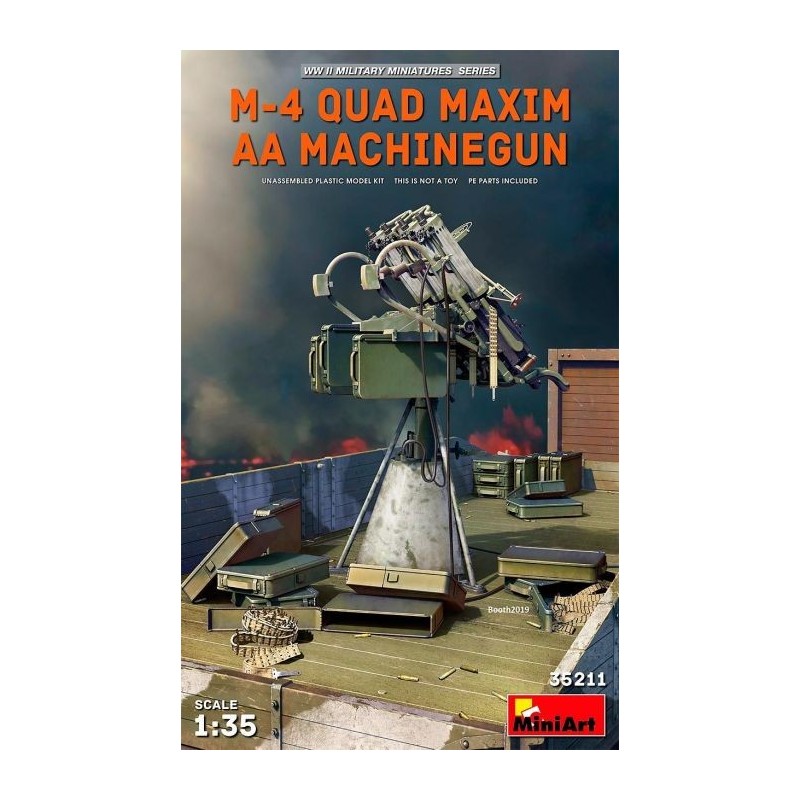 1/35 M-4 QUAD MAXIM AA MACHINEGUN