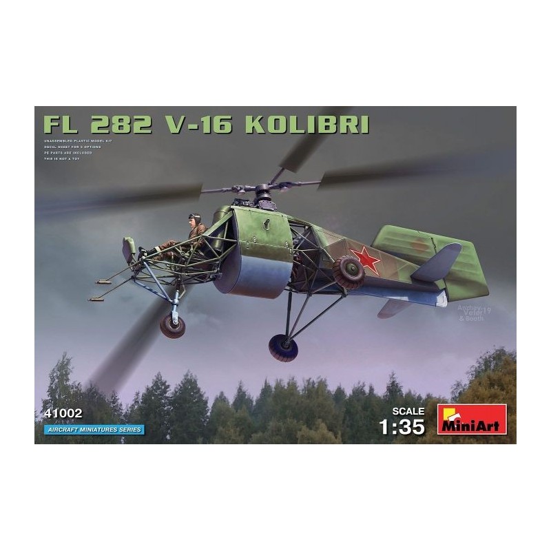 Miniart 1/35 FL 282 V-16 Kolibri helicopter model kit