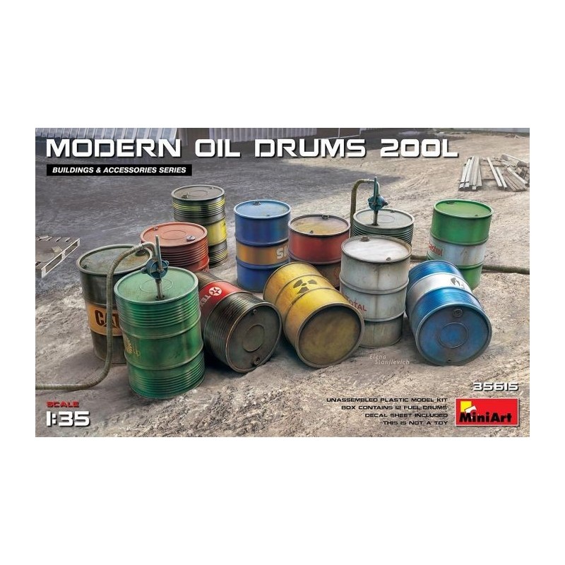 1/35 MODERN OIL DRUMS 200L