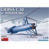 Maqueta de helicoptero Miniart 1/35 Cierva C.30 w/ Winter Ski model kit