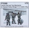 CMK 1/72 French Pilot and Two Mechanics figure resin kit