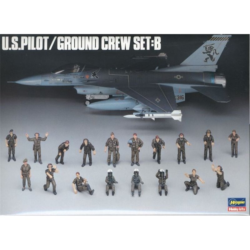 1/48 US PILOT/GROUND CREW SET B