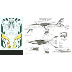 Calcas 1/48 McDonnell-Douglas F/A-18C Hornet (1) 164905 NF/400 VFA-192 CAG `Chippy Ho' 2006 USS Kitty Hawk