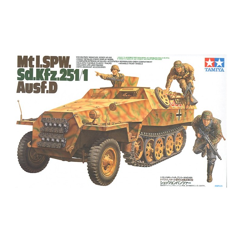 Maqueta 1/35 Sd.Kfz. 251/1 Ausf.D Tamiya - Vehículo Blindado WWII Detallado