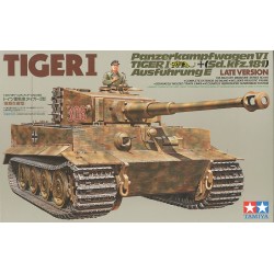 Maqueta de tanque Tamiya 1/35 Pz.Kpfw.VI Ausf.E Sd.Kfz.181 Tiger I Late Version