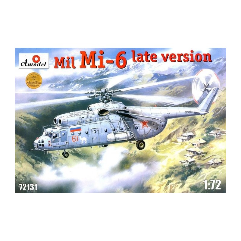 Amodel 1/72  Mil Mi-6 late version helicopter model kit