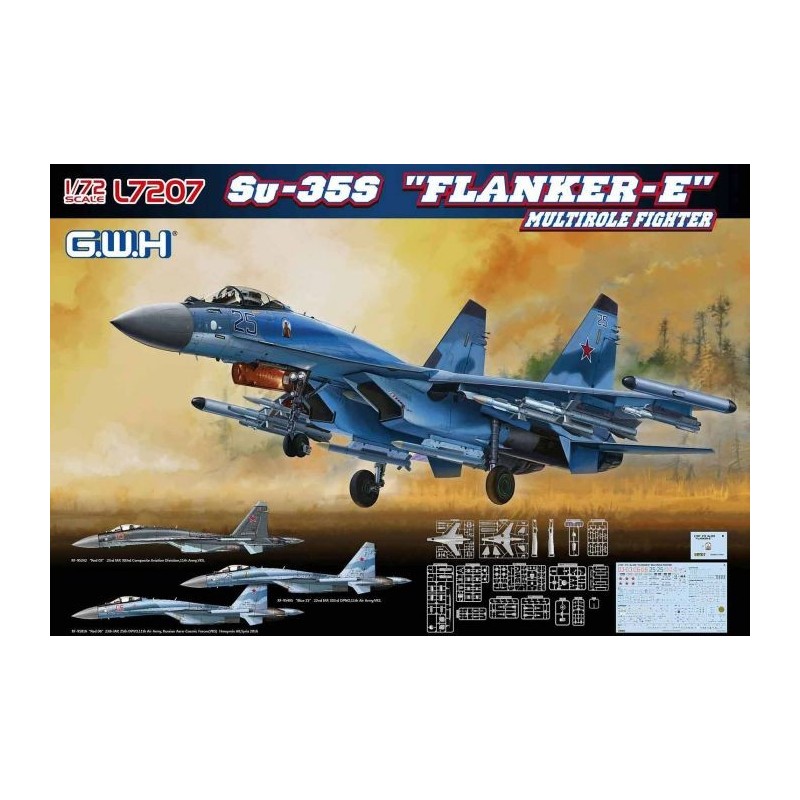 Great Wall Hobby 1/72 Su-35S "Flanker-E" Multirole Fighter aicraft model kit