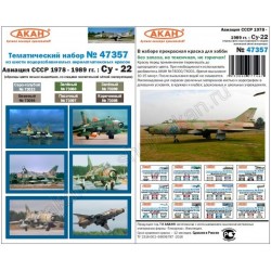 Set de Pinturas USSR Aviation 1978 - 1989 : Su - 22