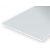 PLAIN OPAQUE WHITE POLYSTYRENE  15x30cm (choose thickness