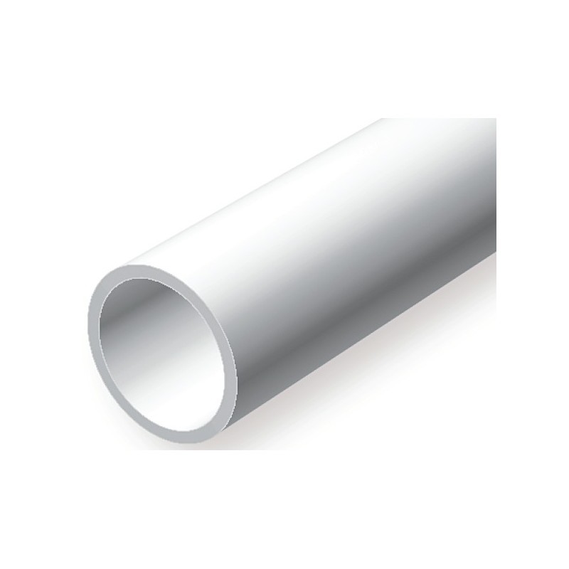 EVERGREEN OPAQUE WHITE POLYSTYRENE TUBING (Chosse size)