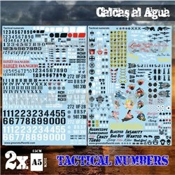 Waterslide Decals - Tactical Numerals and Pinups