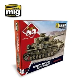 Ammo Mig SUPER PACK Desierto y Campos de Batalla Áridos