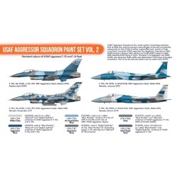 Hataka USAF Aggressor Squadron paint set vol. 2