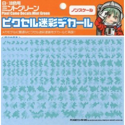 Pixel Camouflage Decal Mint Green