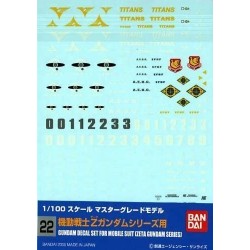 Bandai GD-22 Z  Gundam MG Series Decal