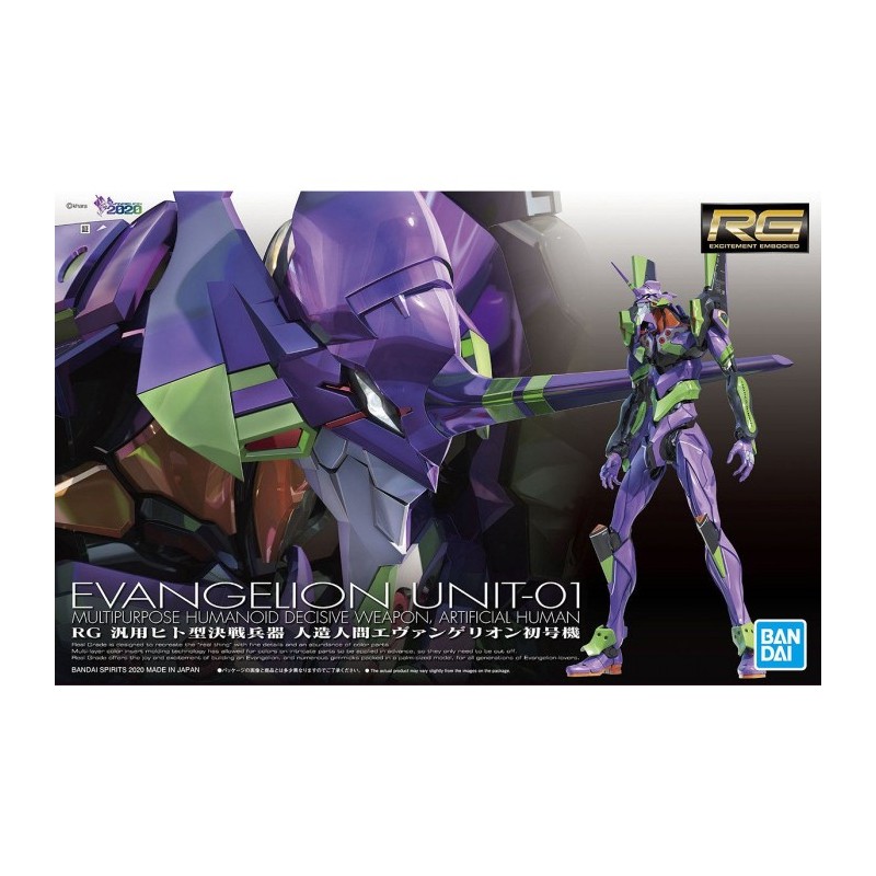 Bandai RG All-Purpose Humanoid Decisive Battle Weapon Artificial Human Evangelion Unit 01 model kit