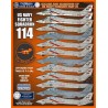 1/48 decals   Colors and Markings of US Navy Grumman F-14s Part Eleven 