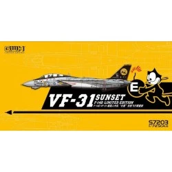 Maqueta de avion Great Wall Hobby 1/72 F-14D Tomcat - VF-31 Sunset Limited Edition