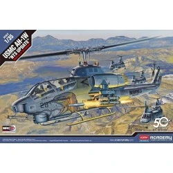 Maqueta de helicóptero USMC Bell AH-1W NTS Update (Super Cobra Special) a escala 1/35 de Academy