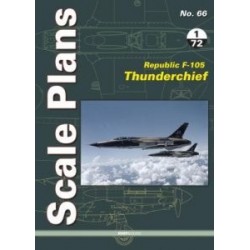 66- Scale Plans No.66 REPUBLIC F-105 THUNDERCHIEF 1/72 SCALE