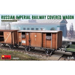 Miniart 1/35 Russian Imperial Railway Covered Wagon