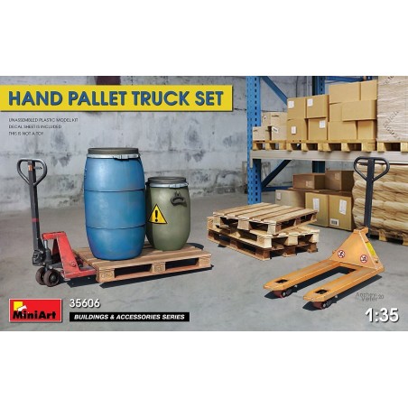 Miniart 1/35 Hand Pallet Truck Set