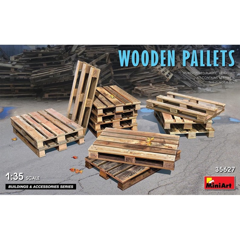 1/35 WOODEN PALLETS (12PCS)