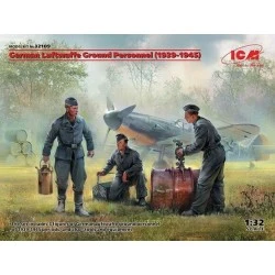 1/32 GERMAN LUFTWAFFE GROUND PERSONNEL (1939-1945) (3 FIGURES)