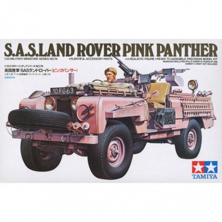 Maqueta de Land Rover "Pink Panther" del SAS Británico en escala 1/35 por Tamiya