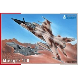 Maqueta de avión Mirage F.1CR 1/72 de Special Hobby con calcas y detalles de la Fuerza Aérea Francesa.