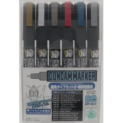 Gundam Metallic ultra Marker Set 2 (6pcs)